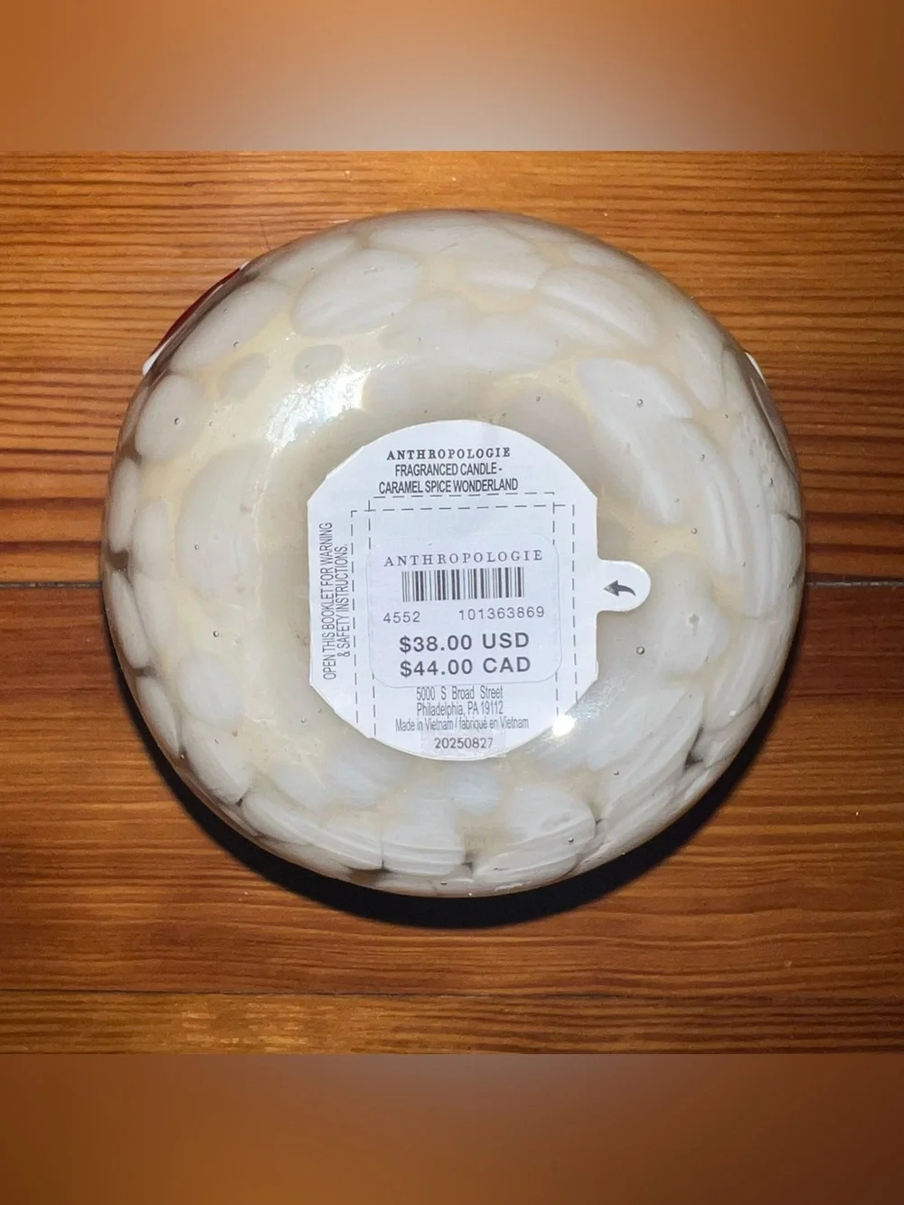 ANTHROPOLOGIE Icon Santa Hat Candle